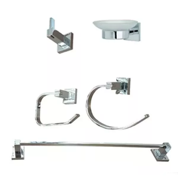 Acc. Baño Mozart - Ac.Inox. X 5 Pcs (958