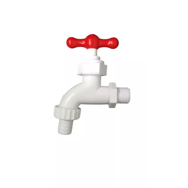 Canilla Plastica 1/2" - V. Giratorio Rojo