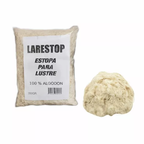 ESTOPA BLANCA P/LUSTRE - 350 GR.