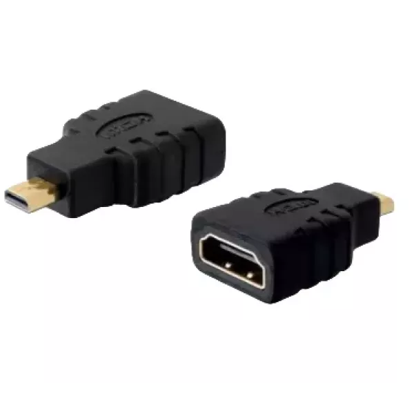 Ficha Tv Adapt. Hembra Hdmi A Macho Mini