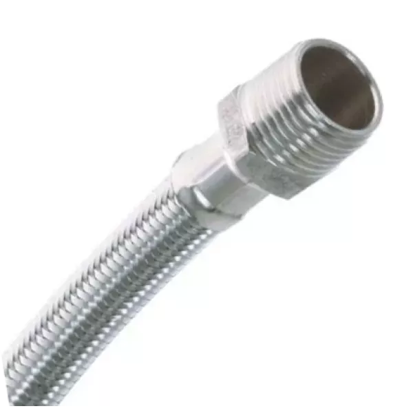 Flexible Gas Mallado Ac. Inox - 40 Cm