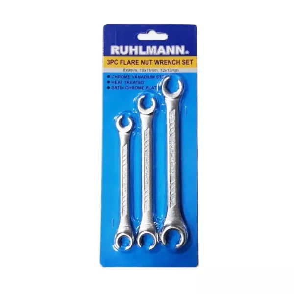 LLAVE COMBINADA CON FRENOS X 3 - ( 8 A 13 MM )