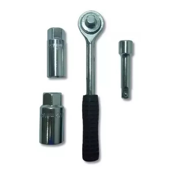 Llave Criquet 3/8 + Prolong + Sacabujia