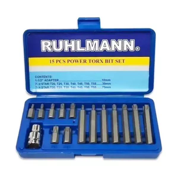 PUNTAS TORX P/ CRIQUET 1/2" X 15 U.